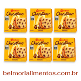 Kit 6 Chocottone Bauducco com Gotas de Chocolate 400g