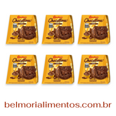 Kit 6 Chocottone Bauducco Chocolate Recheio Mousse Cobertura Chocolate 450g